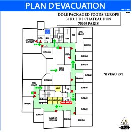 Plan d'évacuation